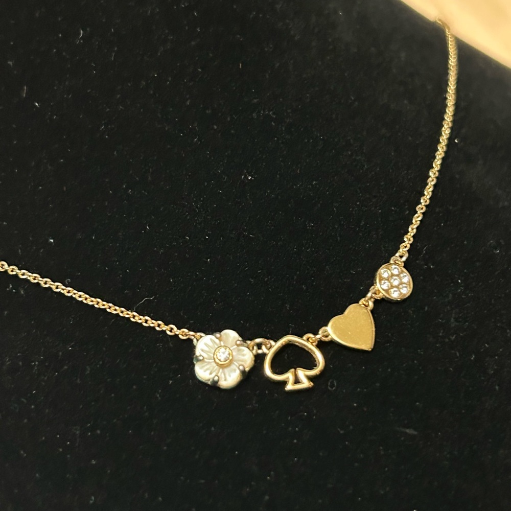 Kate Spade Gold Mini Charm Pendants Necklace